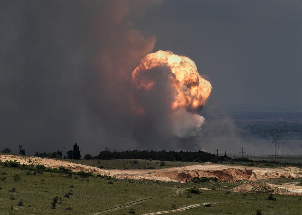 Rusia atacó instalaciones en las regiones de Donetsk, Dnipropetrovsk, Kirovograd, Ivano-Frankivsk y Zaporiyia. Foto: AFP