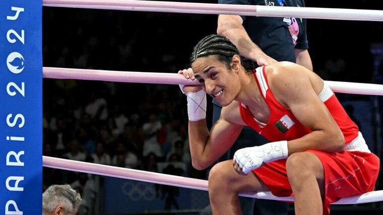 Imane Khelif, boxeadora argelina de 25 años.
