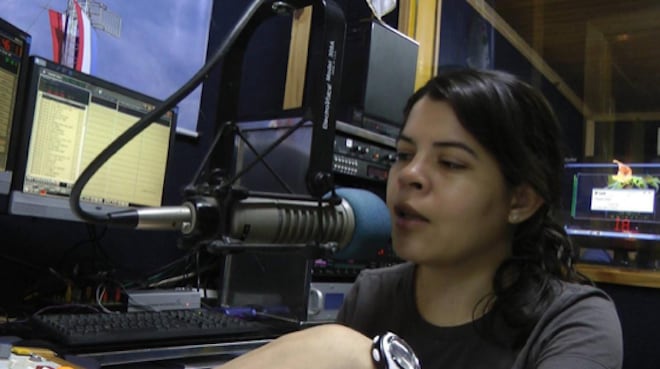 Karen Ovando lleva adelante también proyectos en podcast. Foto: Gentileza