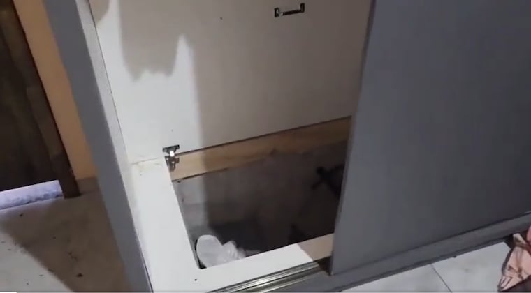 Escape de película en Capitán Bado: supuesto narco huye por un túnel oculto