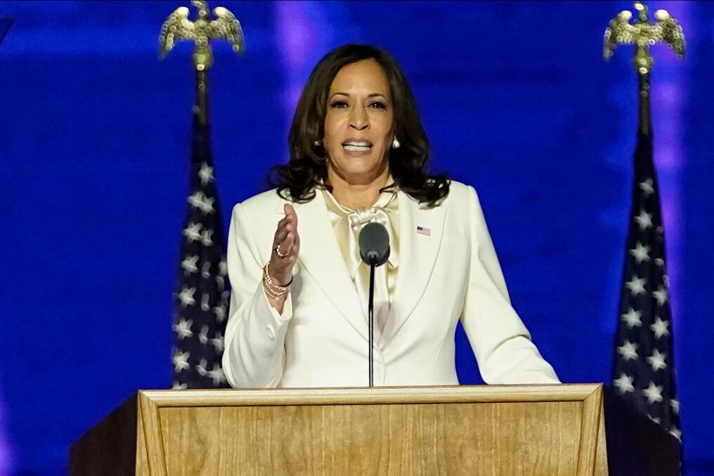 Tras el anuncio de Biden de bajar su candidatura a las elecciones presidenciales de EE. UU. surge con fuerza la figura de Kamala Harris. Foto: AFP 