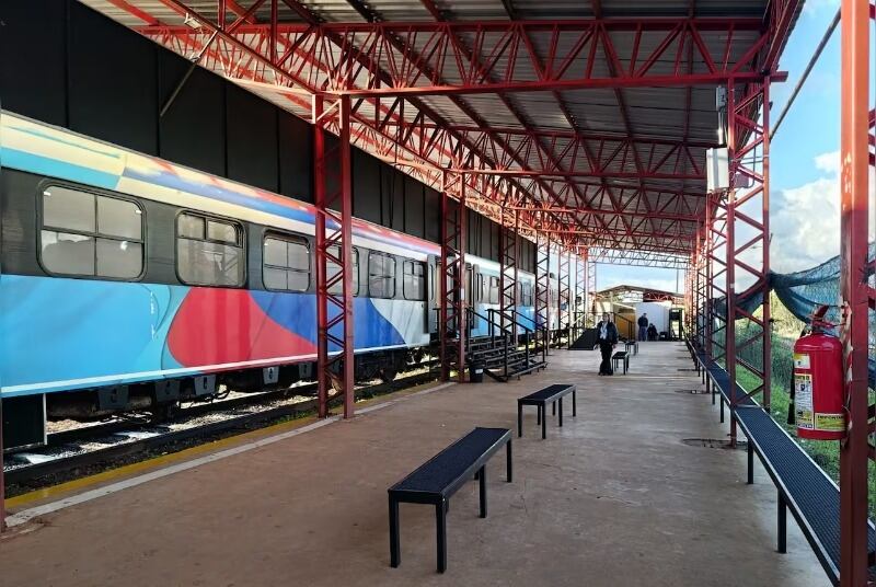 La Estación de Tren Internacional retorna a su ubicación original, situada sobre la calle Tupasy Rapé. Foto: Gentileza