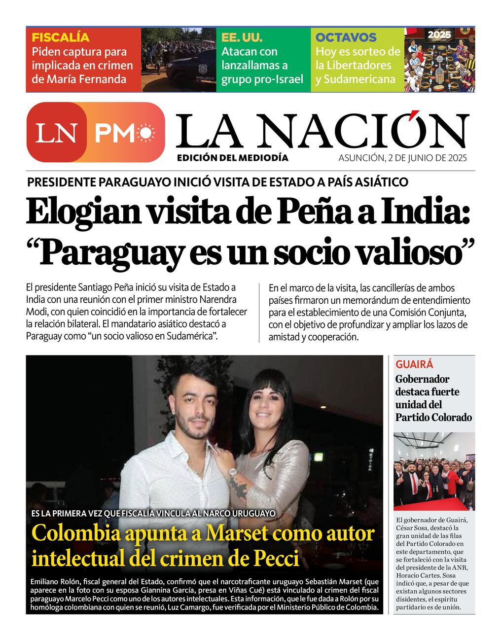 LN PM: edición del 2 de junio