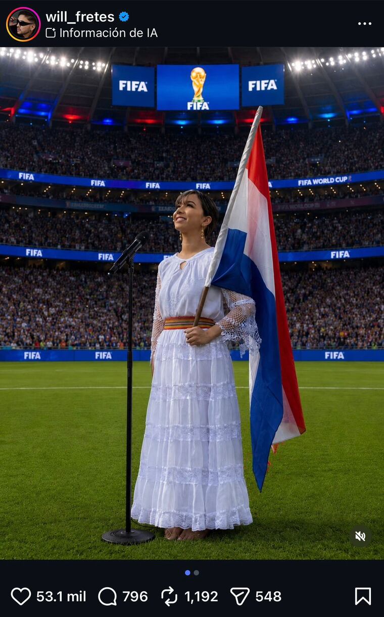 La imagen con la que Will dedicó un emotivo mensaje a Marilina, tras no poder ser parte del mundial 2026.
