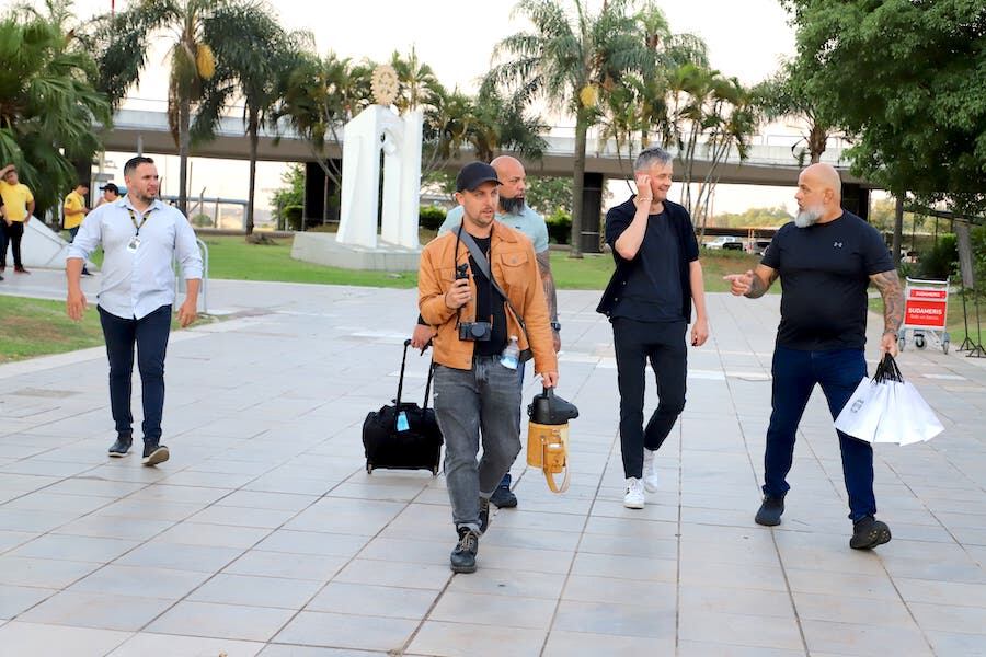 Keane se reencontrará con su público local hoy en el Jockey. La banda a su arribo al país
