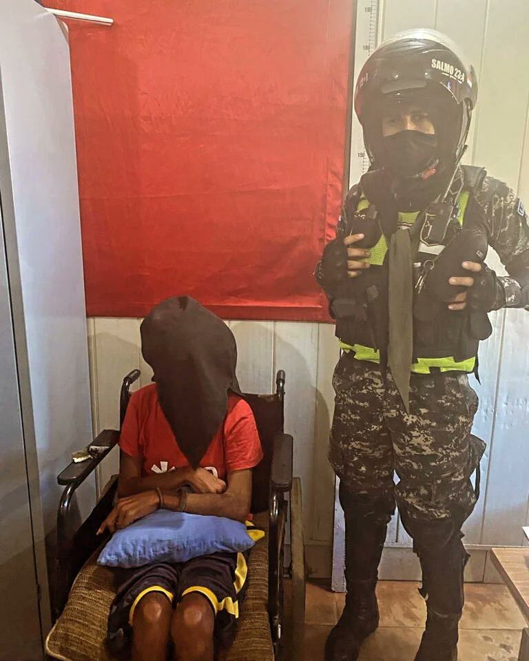 Federico Michael Ferreira, que contaba con orden de captura por varios antecedentes, fue detenido en Mariano Roque Alonso. Foto: Gentileza