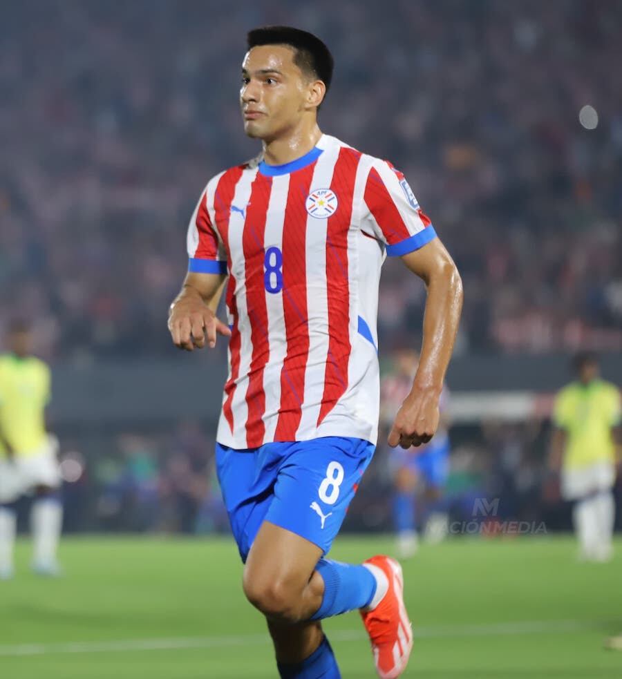 Diego Gómez, mediocampista de la selección absoluta de Paraguay.FOTO: NACIÓN MEDIA