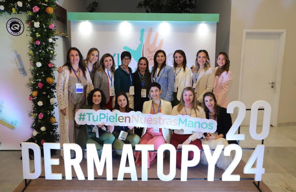 La cátedra y servicio de Dermatología de la FCMUNA participó en este seminario bajo el lema “Tu piel en nuestras manos”. Foto: Gentileza