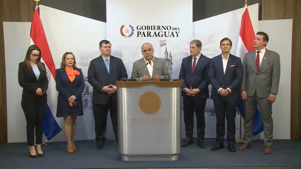 Líderes y vicelíderes de bancadas destacaron que fue posible diseñar una hoja de ruta con el presidente Santiago Peña, priorizando el consenso entre las bases legislativas. Foto: Captura de pantalla