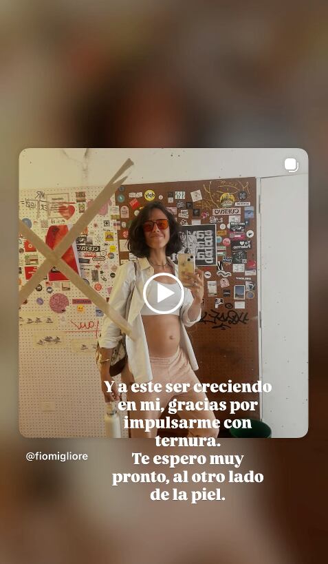 'Historia' de Fiorella Migliore sobre su segundo embarazo.