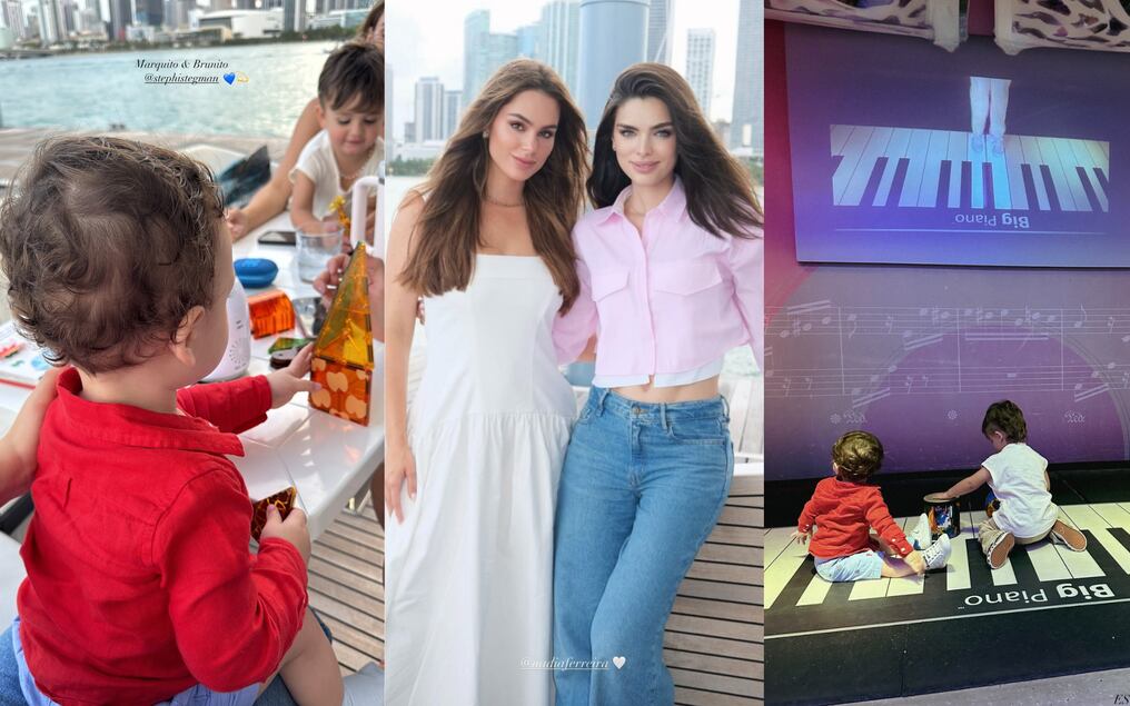 Marquitos y Brunos, hijos de Nadia y Stephi, fueron vistos juntos en las redes de las famosas. Foto: Gentileza