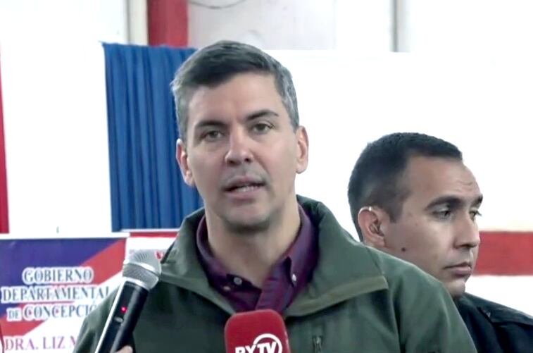 El caso del senador debe ser resuelto en el ámbito de la justicia, puntualizó el mandatario. Foto: Captura de video/Paraguay TV