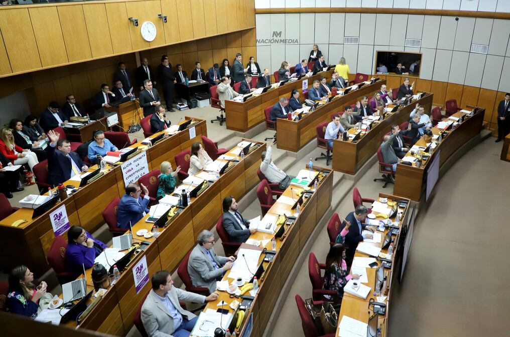Sobre tablas la Cámara de Senadores aprobó proyecto de declaración que apoyo la participación de la República de China Taiwán, en la convención de las Naciones Unidas sobre Cambio Climático. Foto: Roberto Zarza.