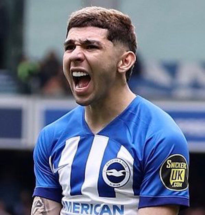Julio Enciso, jugador del Brighton