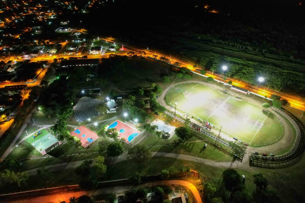 San Lázaro cuenta de ahora en más con un moderno complejo deportivo. Foto: Gentileza