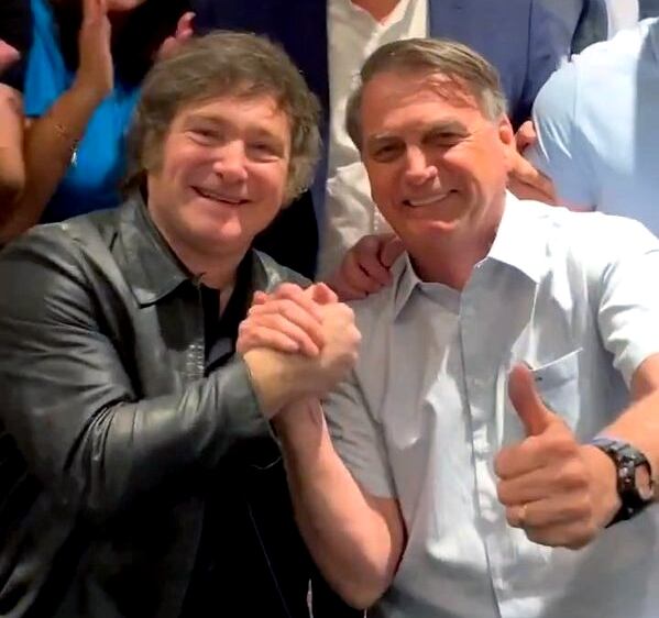 El presidente electo de Argentina recibió al exmandatario brasileño antes del traspaso de gobierno. Foto: Gentileza