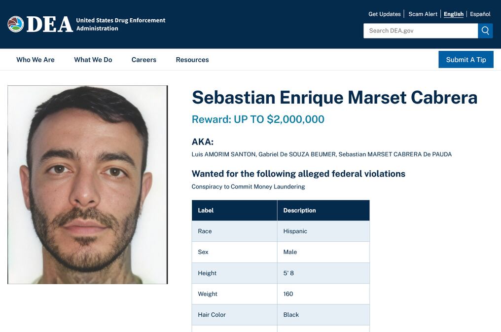 El narco uruguayo ingresó en el radar de los Estados Unidos, mediante la operación de transferencia que realizó uno de sus principales cómplices desde un banco de Portugal a otro en China. Foto: Captura de pantalla 