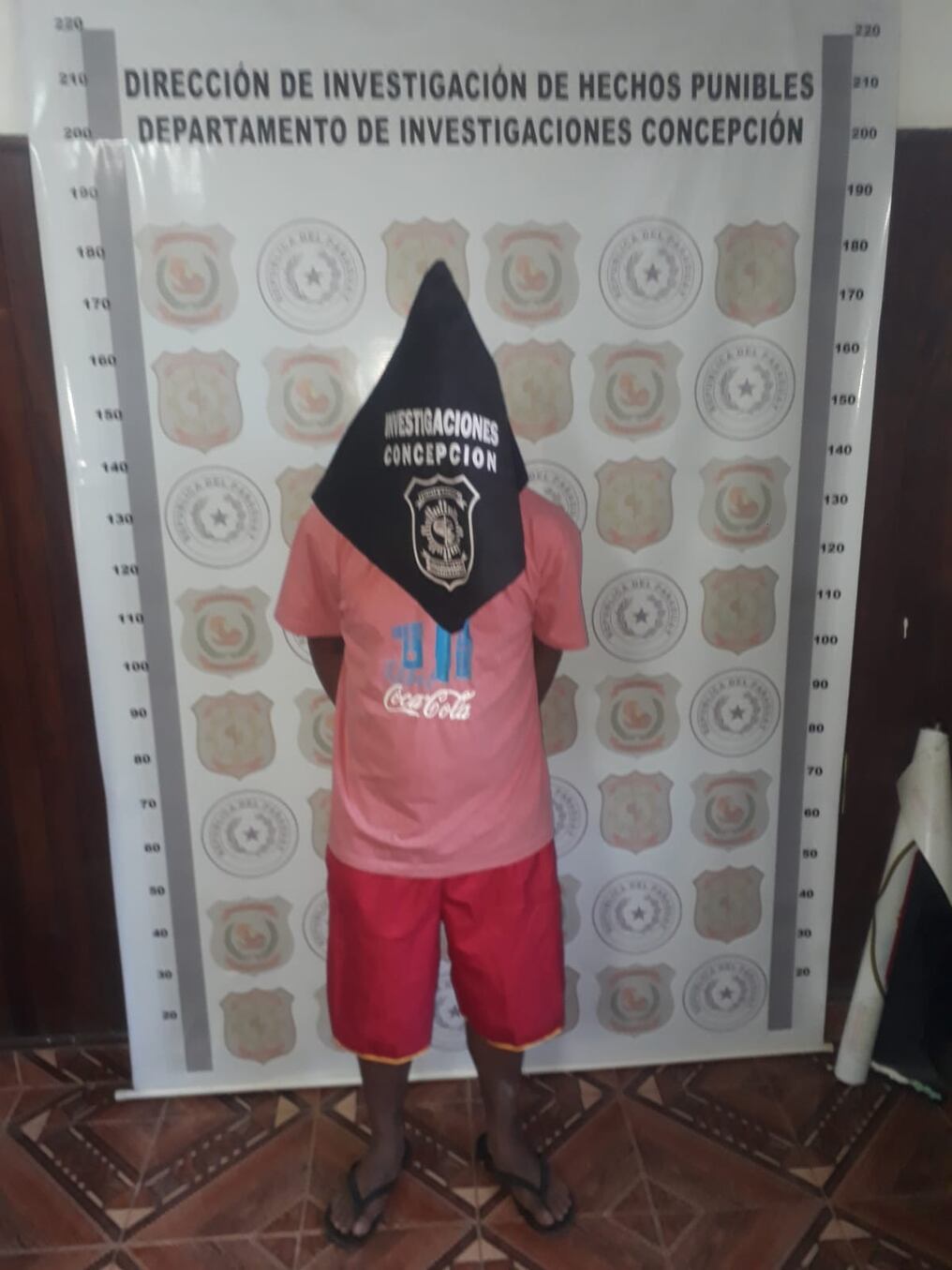 Cesar Calderón, de 29 años, fue detenido en el Hospital de Concepción. Foto: Gentileza