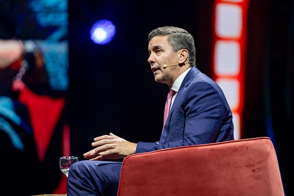 Santiago Peña en America Business Forum 2024. Foto: Gentileza