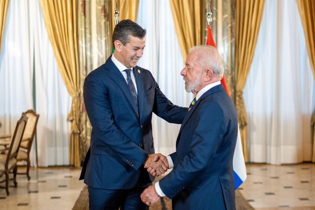 El mandatario paraguayo se reunió con su par brasileño en Buenos Aires, antes de la cumbre del Mercosur. Foto: Presidencia