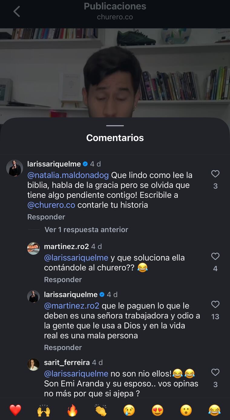 Larissa Riquelme mandó al frente a Iván Torres.
