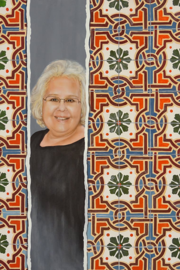 Autorretrato de Gloria Valle.