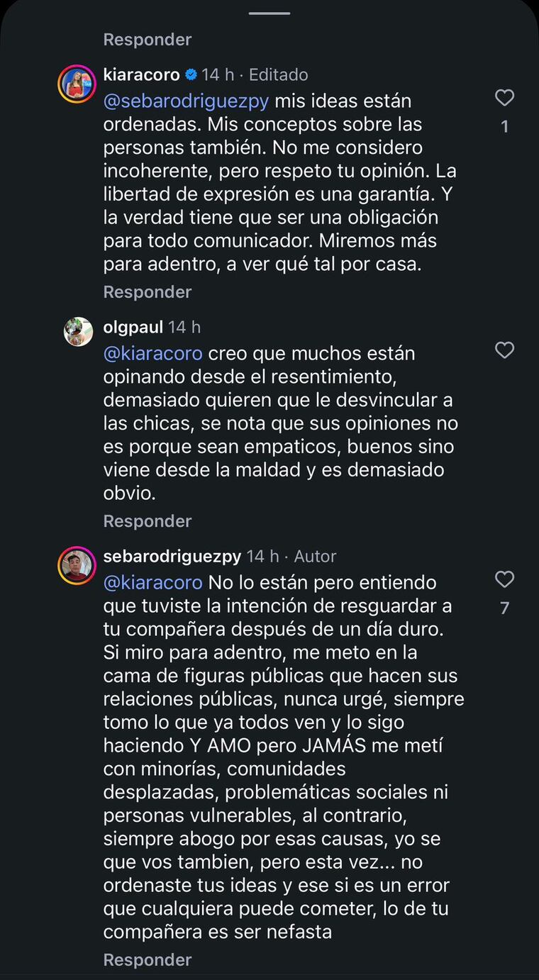 Sebastián Rodríguez y Kiara Coronel intercambiaron perspectivas.