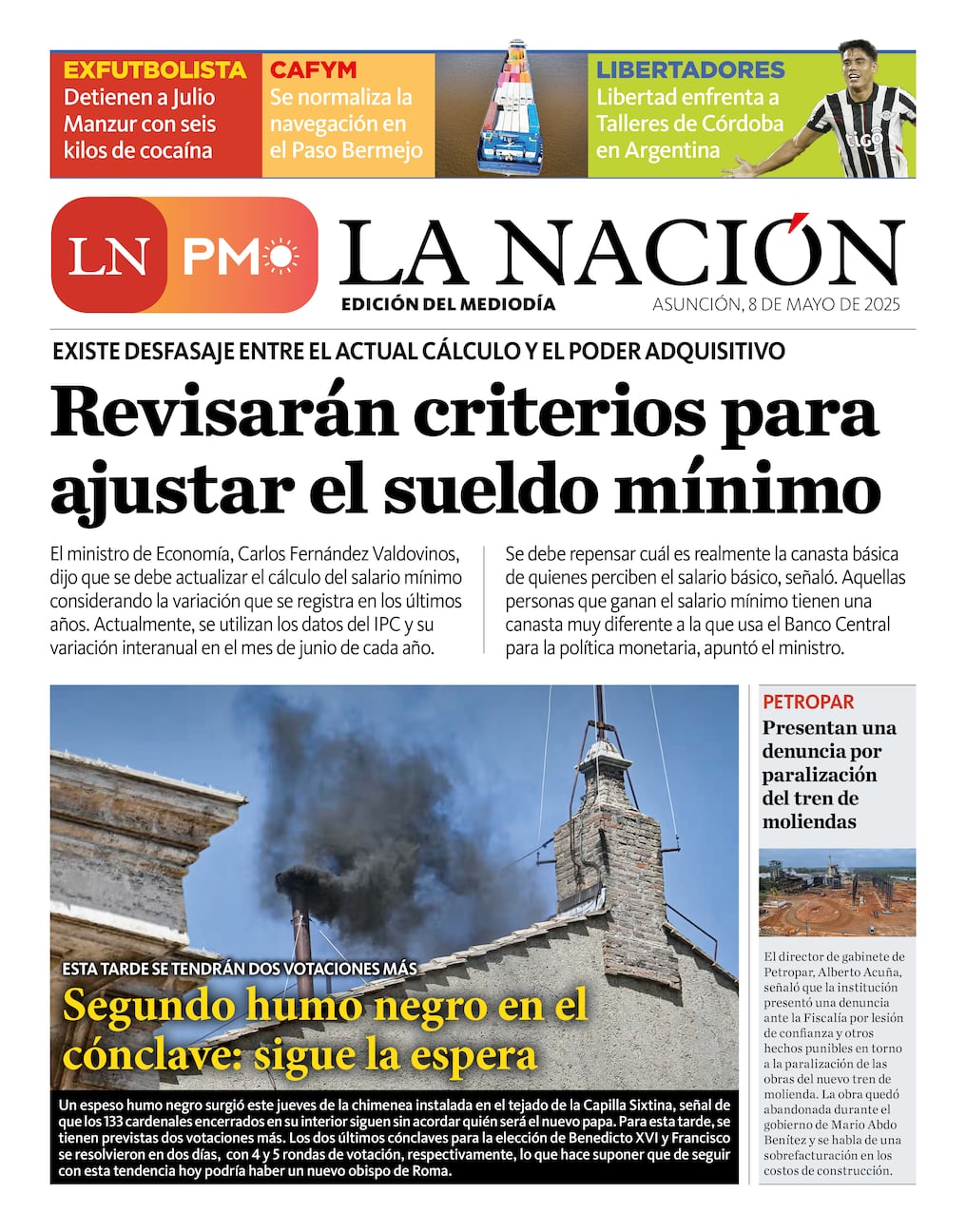 LN PM: edición del 8 de mayo