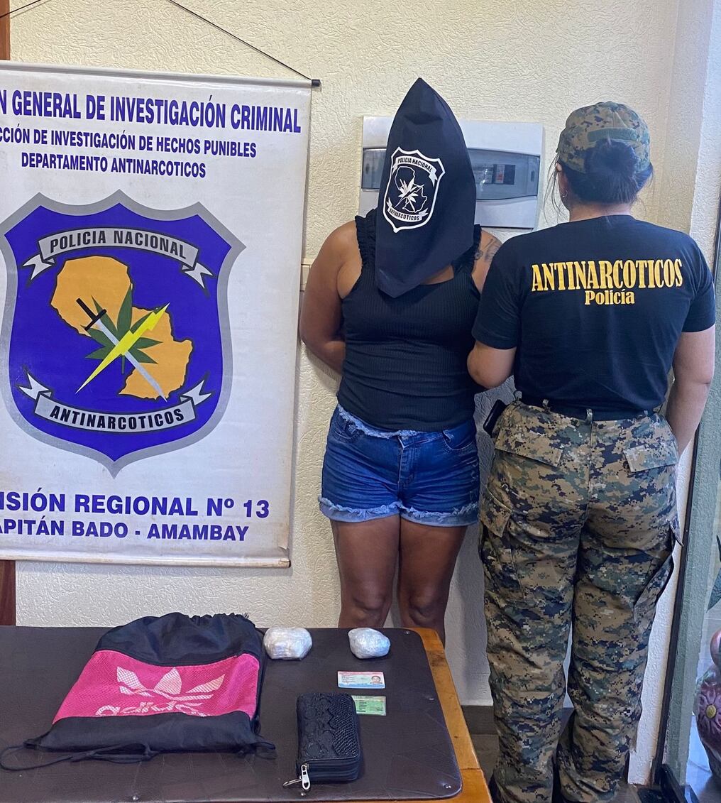 La mujer detenida fue identificada como Irma Gómez Ale, quien deberá comparecer ante el Ministerio Público para una audiencia indagatoria. Foto: Gentileza