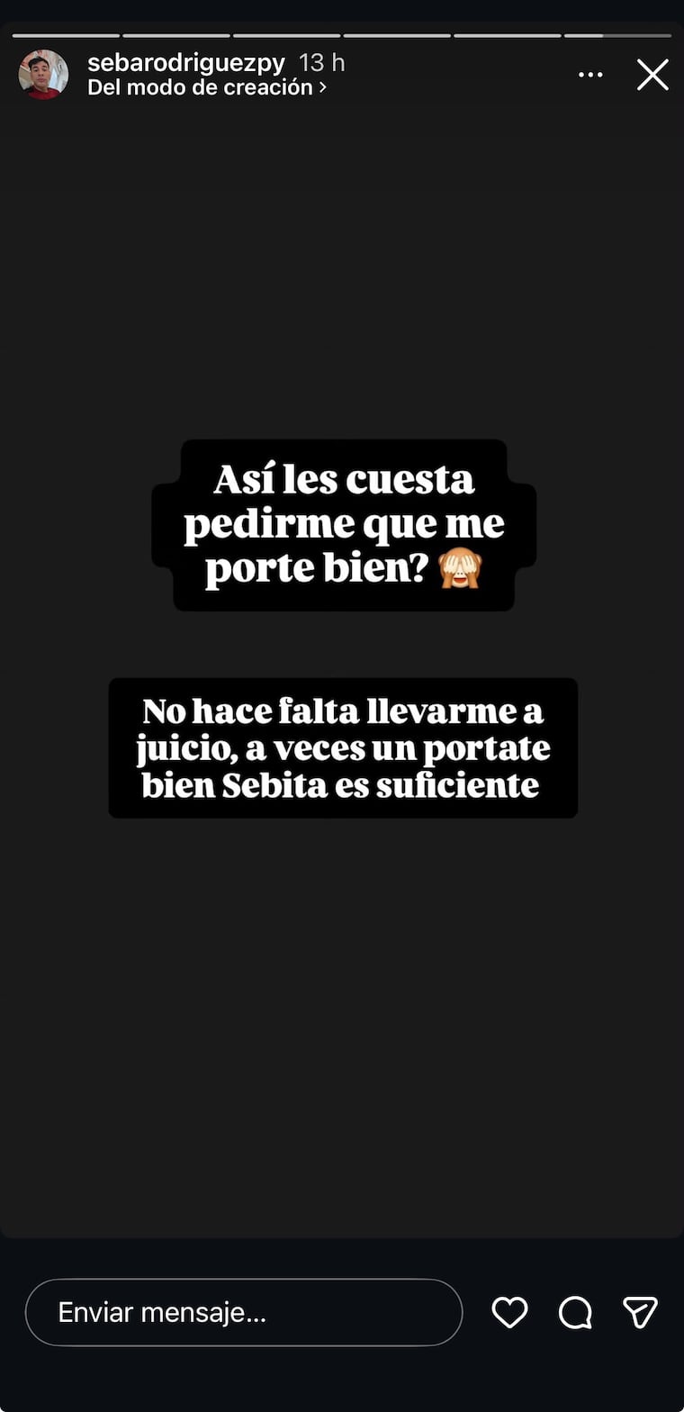 “Portate bien, Sebita”.