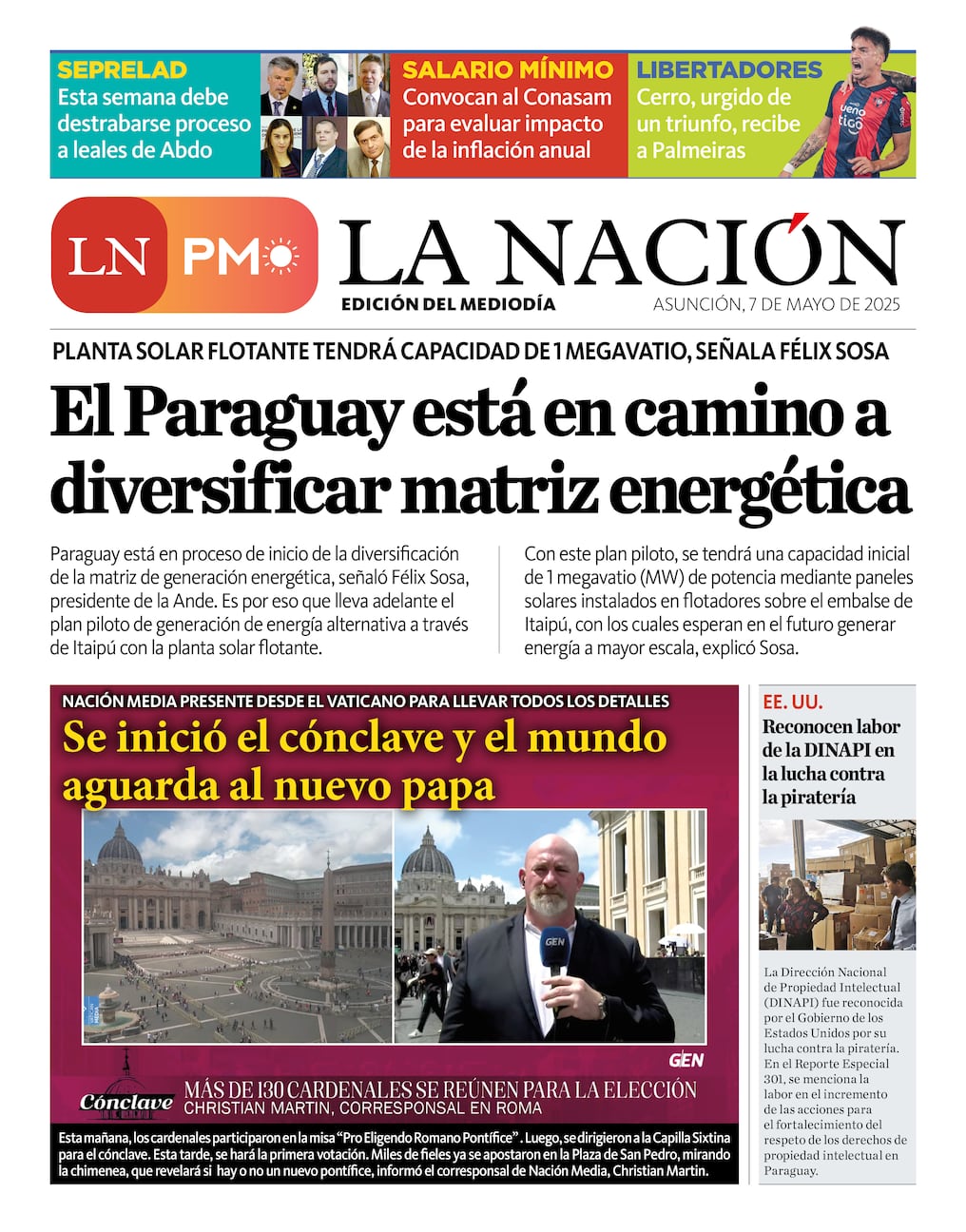 LN PM: edición del 7 de mayo