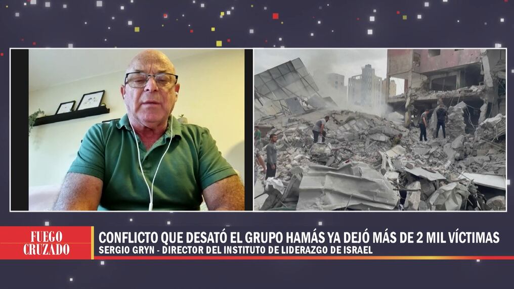 Sergio Gryn señaló que Hamás utiliza a su propia población como escudo. Foto: Fuego Cruzado/GEN