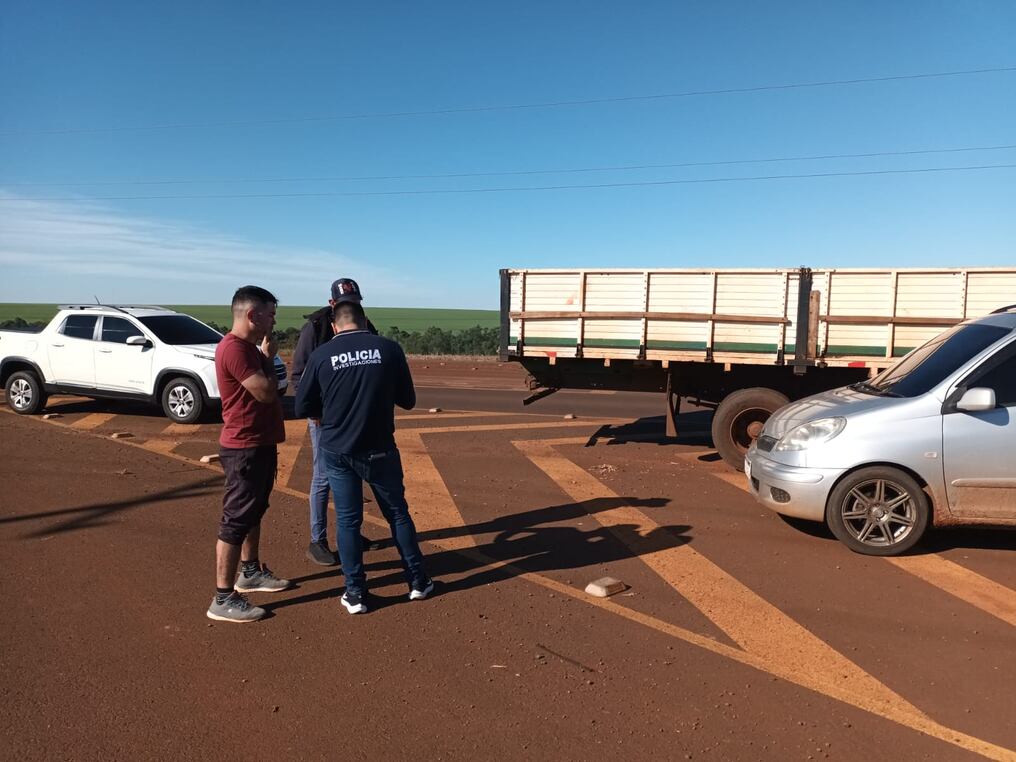 Los asaltos y robos en rutas del sur de Alto Paraná son recurrentes. Hoy robaron mercaderías a una pareja que circulaba en el tramo de Domingo M. de Irala a la Ruta PY07. La gráfica corresponde a otro que había ocurrido en Ñacunday. Foto: Gentileza
