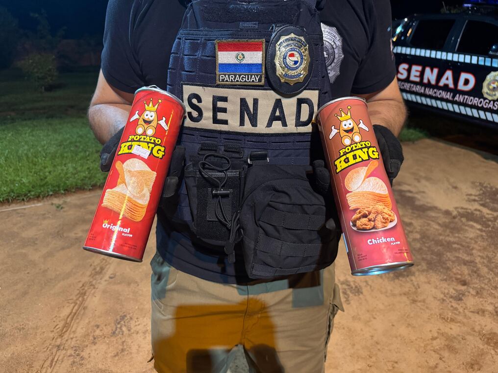 La droga estaba oculta en paquetes de papas fritas. Foto: Gentileza