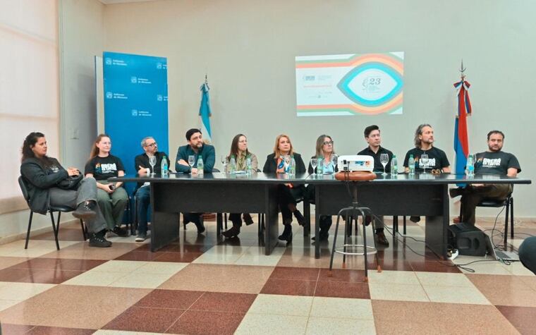 Lanzamiento del Festival de Cine de Oberá 2026, a inicios de agosto. Foto: Facebook/oberaencortosok