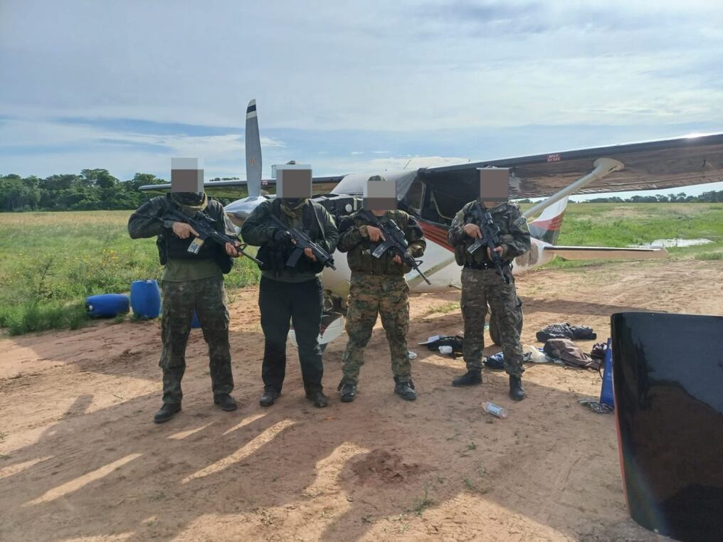El procedimiento estuvo a cargo de agentes de la Unidad de Inteligencia Sensible Antinarcóticos y Hechos Punibles conexos y de la Fuerza de Operaciones Especiales. Foto: Gentileza