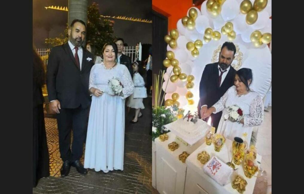Ana Fernández y Arturo Quintana sellaron su compromiso de amor ante el altar. Foto: gentileza