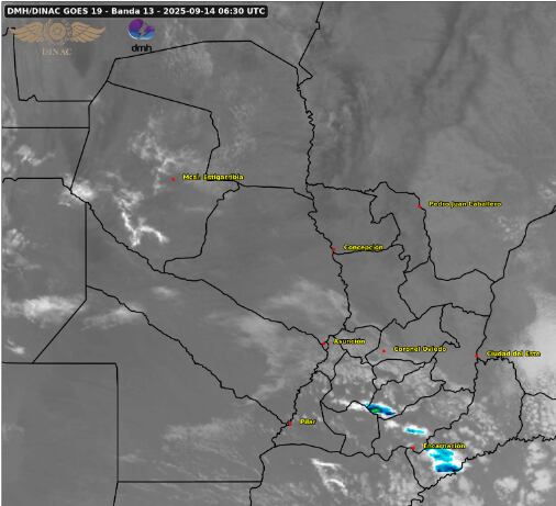 Meteorología advierte sobre el fenómeno climático que se está desarrollando en desde el Sur Este del país. Foto: Captura de pantalla