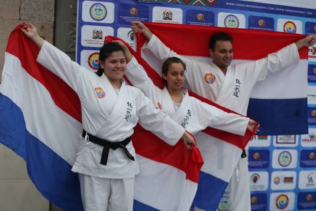 Tres atletas paraguayos se alistan para competir en el Mundial de Tong Il Moo Do desde el próximo 12 al 19 de diciembre en Mombasa, Kenia, África, competencia que contará con la participación de 18 países. Foto: Gentileza