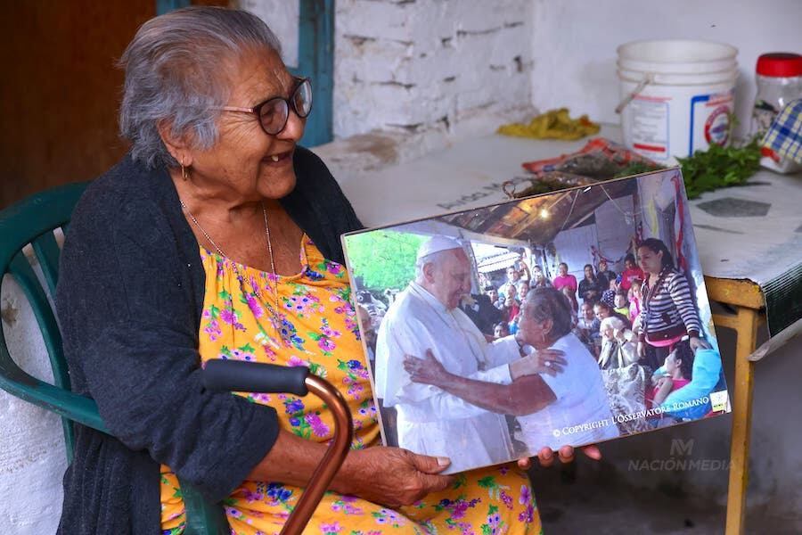Doña Asunción Giménez, de 88 años, fue quien le preparó el desayuno al papa Francisco