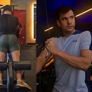 Sebastián Rodríguez “a full” en el gym