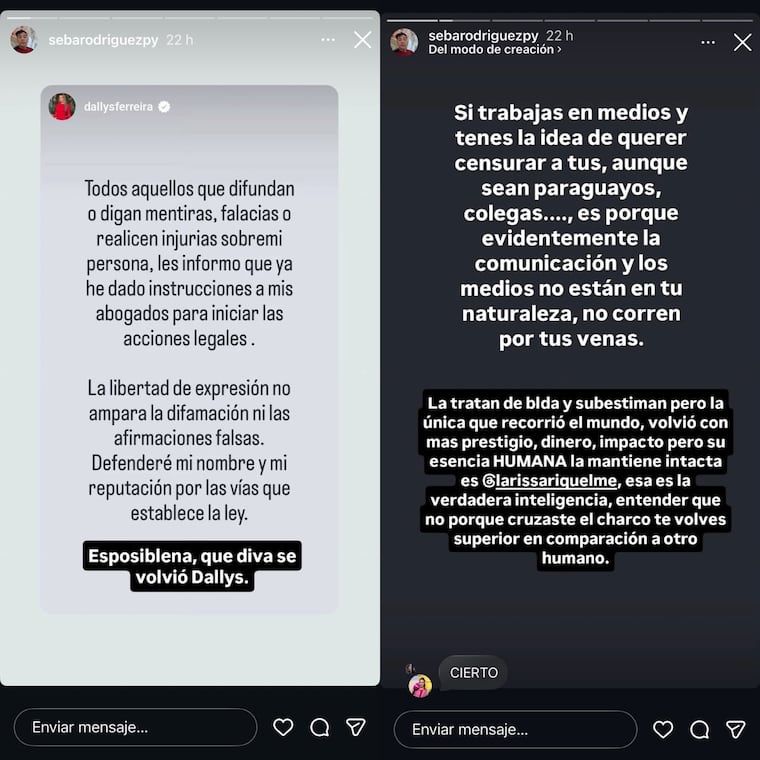 Sebastián Rodríguez critica advertencia de Dallys Ferreira.