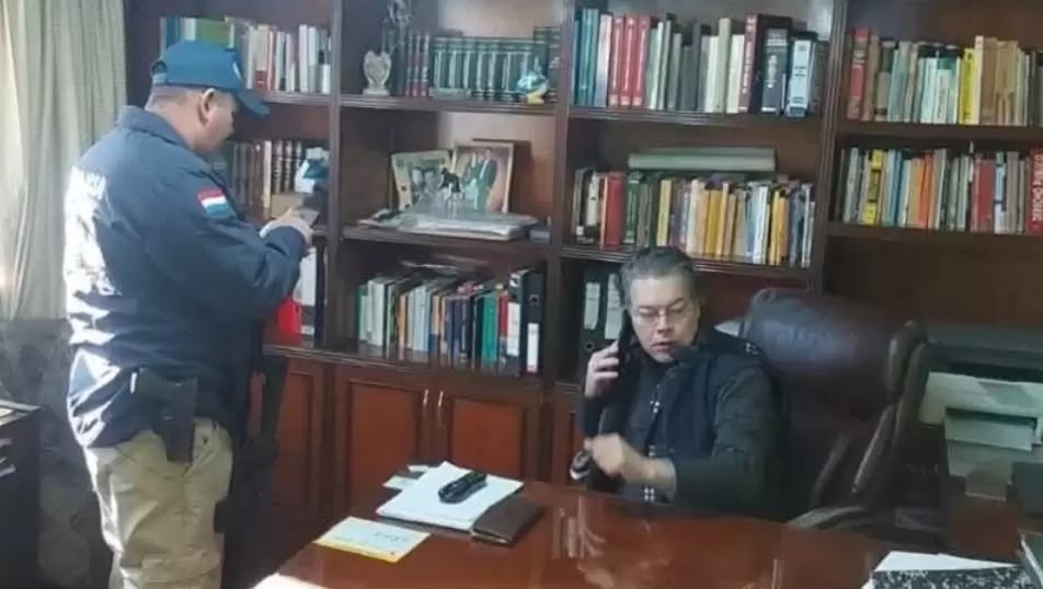 La Policía Nacional logró la detención de Ignacio Luis Ortigoza Samudio, extitular del Instituto Nacional del Desarrollo Rural y de la Tierra (Indert) procesado por varios delitos. Foto: Gentileza