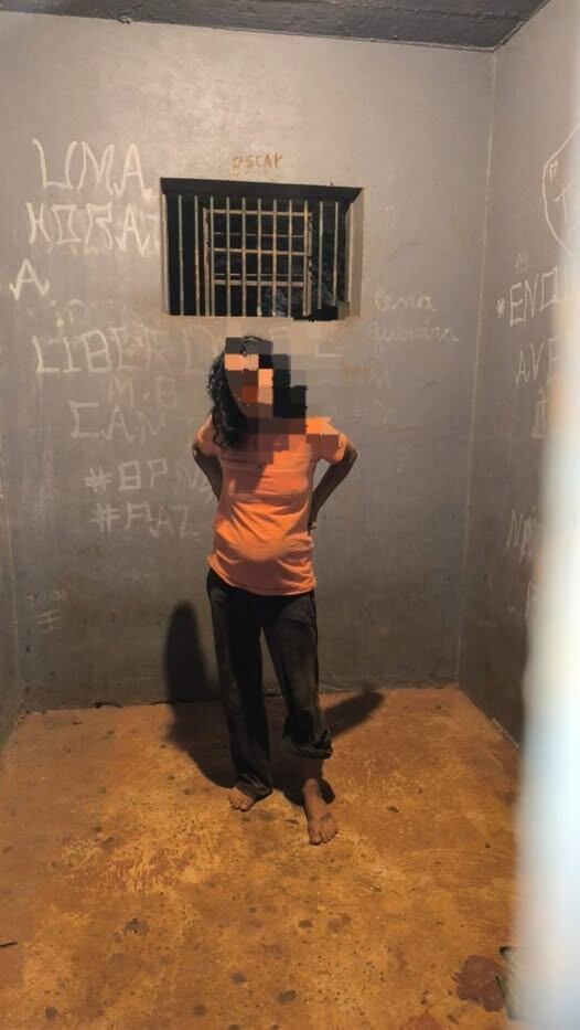 La Policía Nacional de Canindeyú logró la detención de una mujer investigada por homicidio doloso. Foto: Gentileza