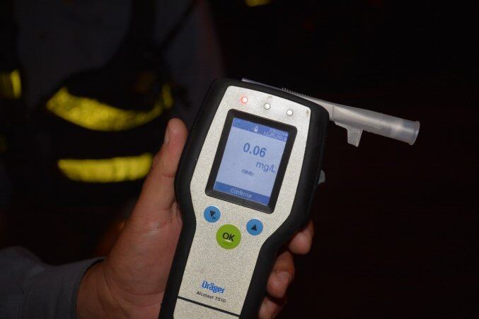 Ángel Ayala, de 35 años, dio positivo a la prueba de alcotest. Foto: Ilustrativa