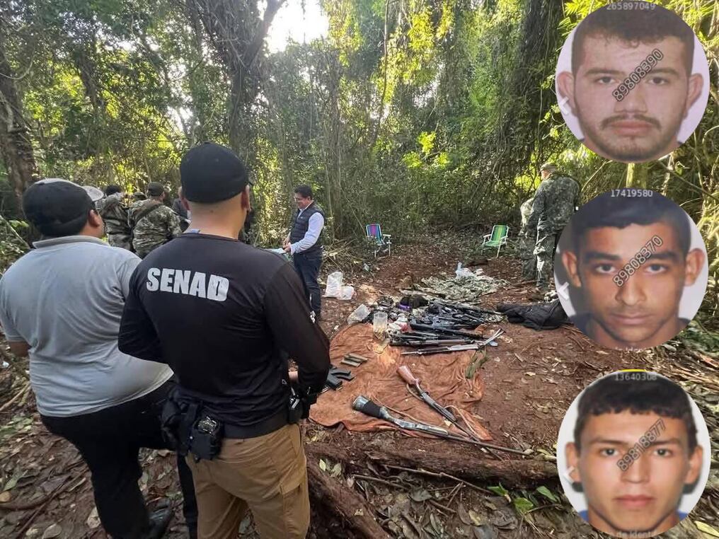 Los hombres fallecidos en el operativo fueron identificados como Junior Antonio Montanía Lezcano, Guido Nicolás Coronel Vera y Leonardo Brítez Guanes. Foto: Gentileza 