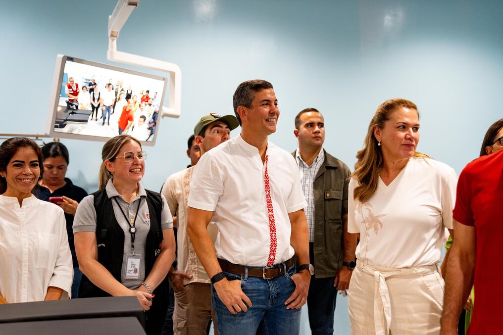 El presidente de la República Santiago Peña realizó una gira por el departamento de Caaguazú donde destacó el potencial de esa zona del país. Foto: Gentileza