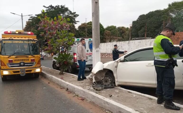 El suboficial inspector José Antonio Ortiz trabajaba en la Comisaría de Villa Hayes y vivía en la ciudad de San Antonio, se encontraba regresando a su casa cuando en el trayecto infartó. Foto: captura de pantalla