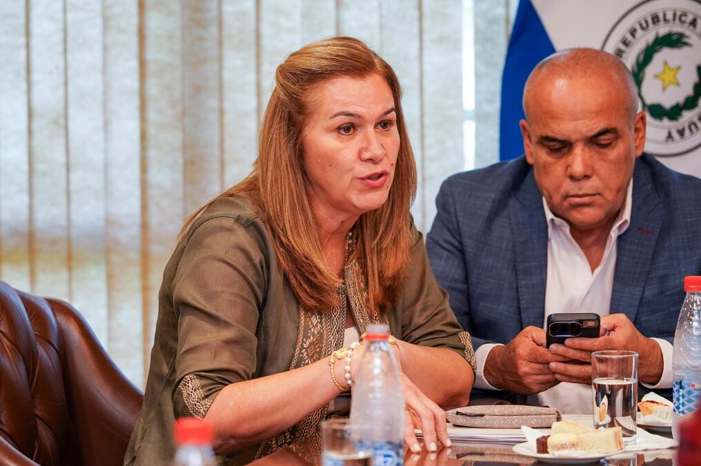La ministra de Salud, María Teresa Barán, compareció ante la Comisión de Salud del Senado para explicar los últimos acontecimientos con el servicio de terapia intensiva del Hospital de Villarrica.  Foto: @SenadoresPy