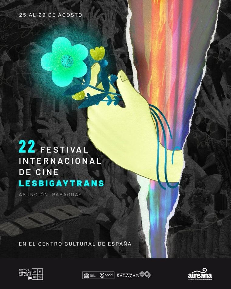 Flyer oficial del Festival de Cine Lesbigaytrans 2026.